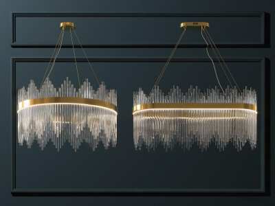 现代吊灯3D模型下载